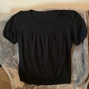 Candy Rain short sleeved black sweater NO SIZE TAGS Women’s approximately 1X